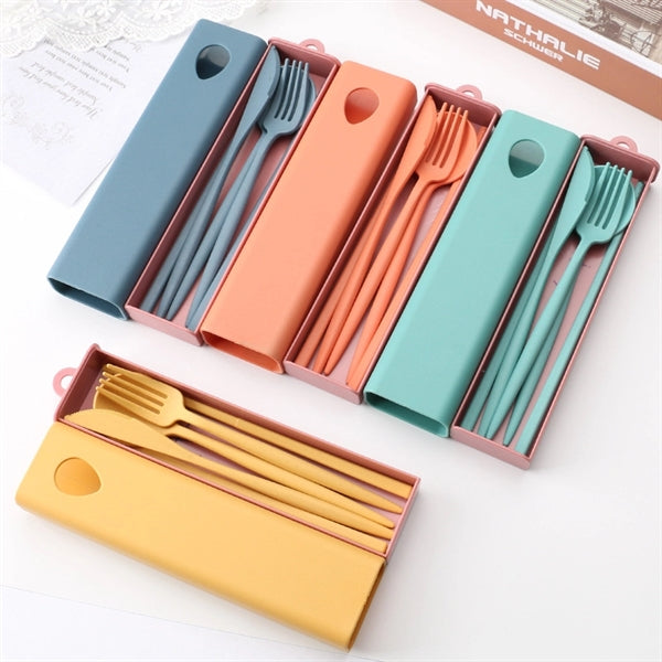 Portable Wheat Straw Cutlery Set