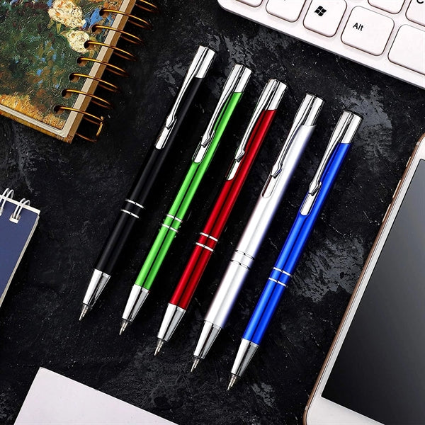 Metal Twist Black Ink Pen