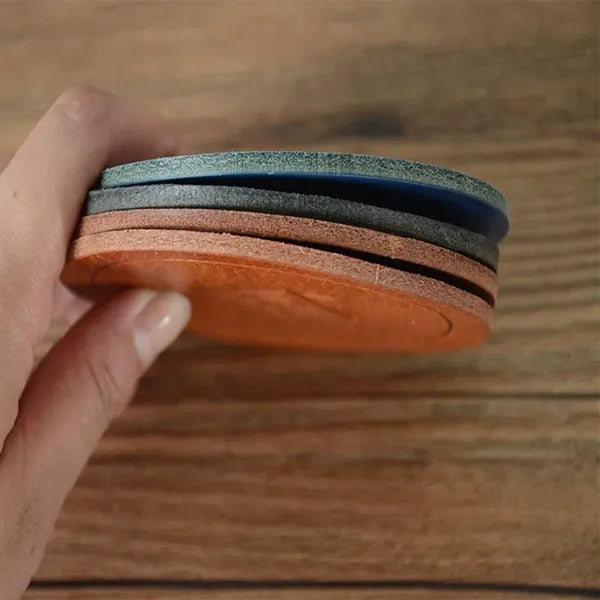 Leather Debossed Coasters