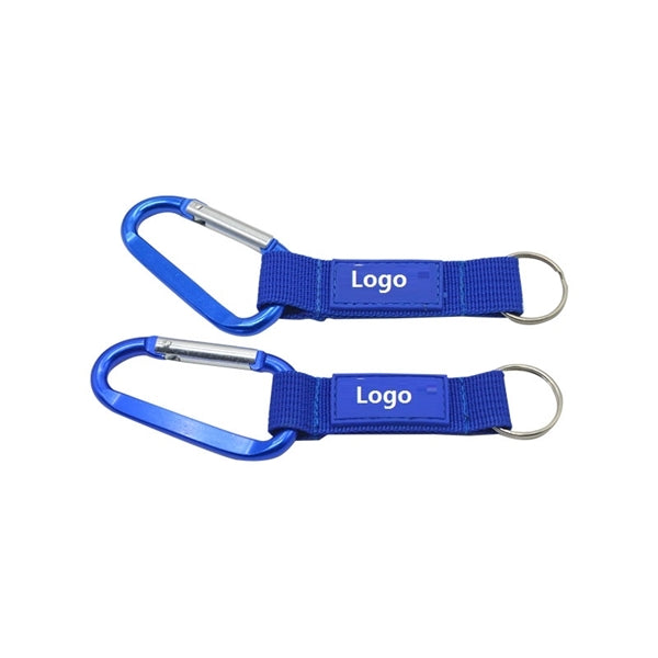 Aluminum Carabiner Lanyard With Key Ring
