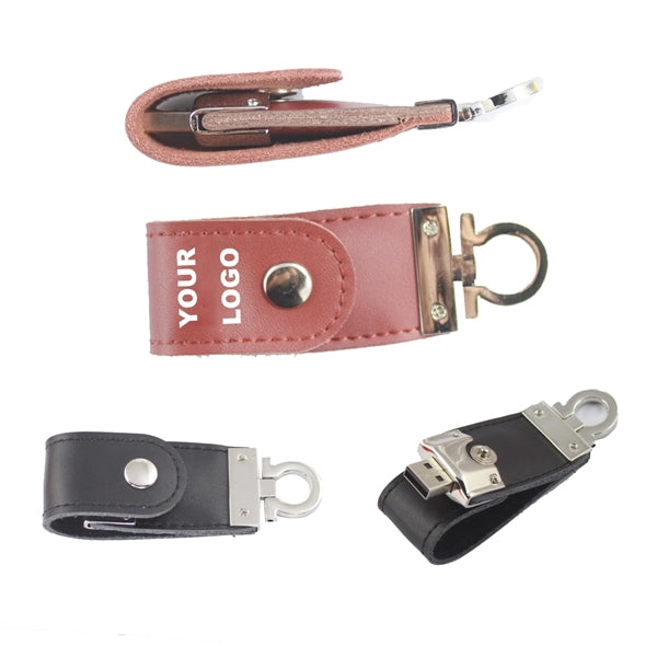 Leather U Disk Key Ring