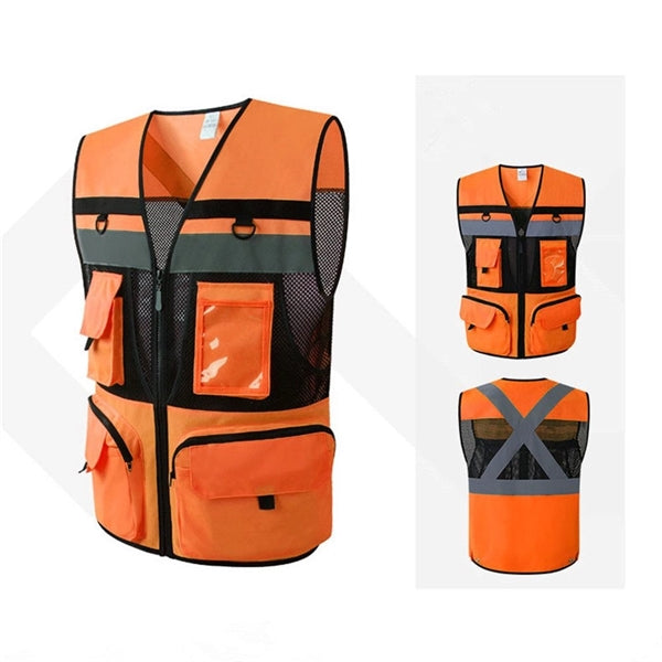 Reflective Safety Vest with Pocket