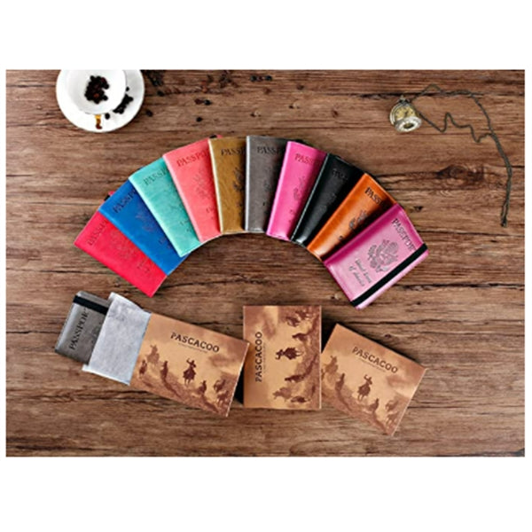 Passport Holder RFID Wallet PU Leather Card Case