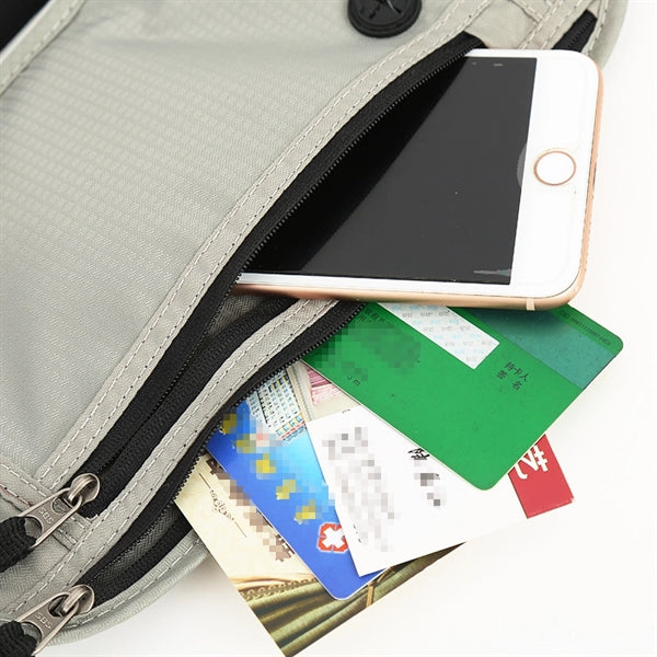 Logo waterproof travel lady Black mini Waist Ba