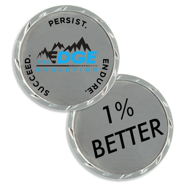 Diamond Edge Coin, 1.75"