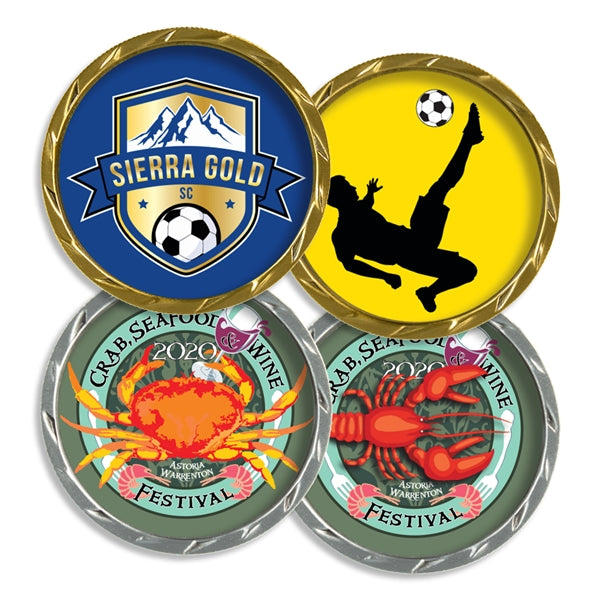 Diamond Edge Coin, 2"