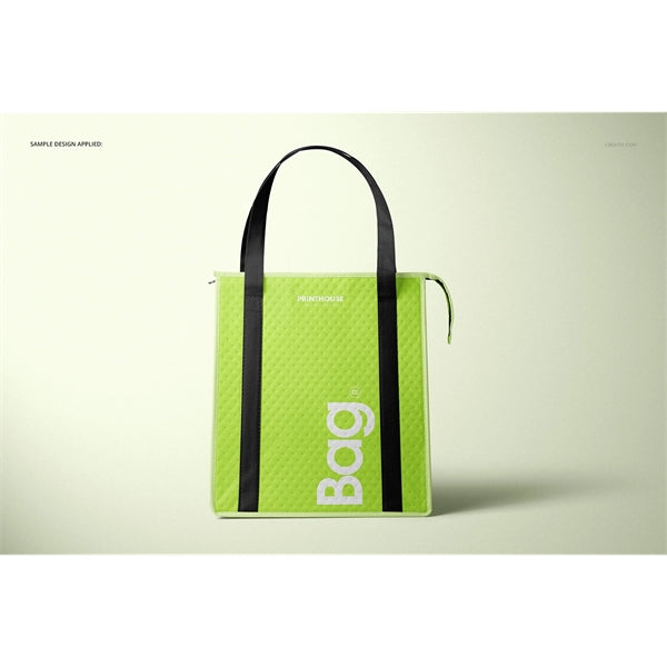 Two Tones Therm-O Tote Insulated Grocery Bag With Pocket