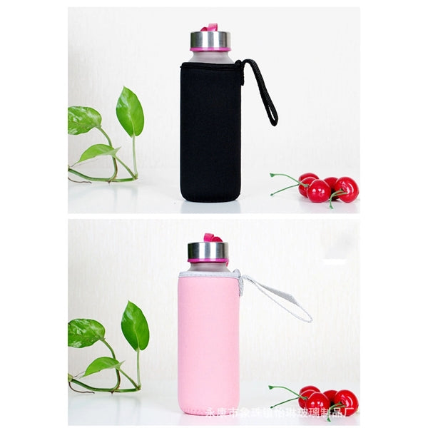 Neoprene Sleeve Water Bottles Cup Carrier Pouch with Handle
