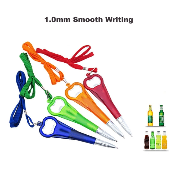 Lanyard Pen With Bottle Opener