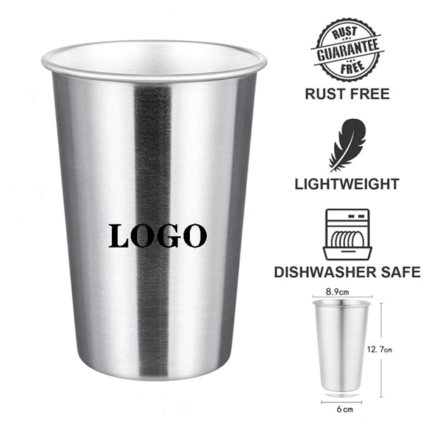 18 OZ Stainless Steel Pint Cups