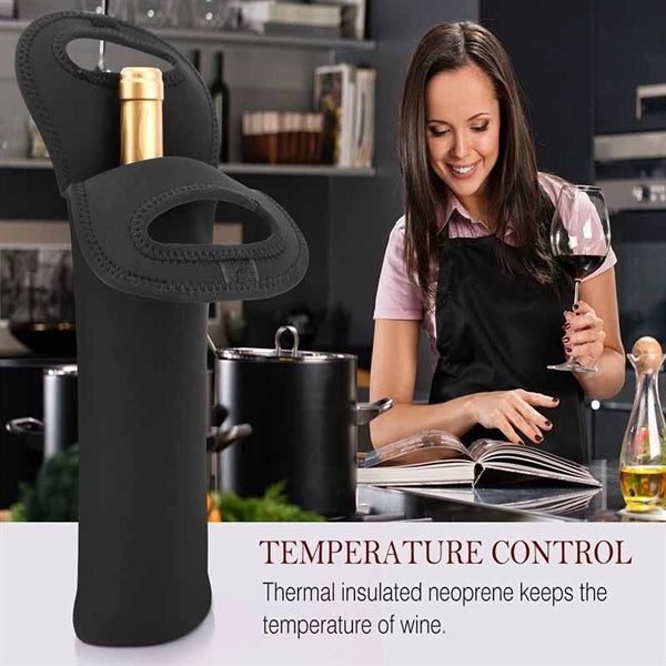 750ML Neoprene Wine Bottle Holder Tote Bag