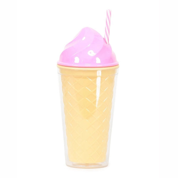 15 oz Ice-cream Cone Shape Water Bottle