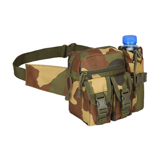 Tactical Waist Pack Pouch With Water Bottle Pocket Holder