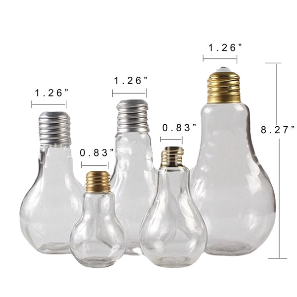 Light Bulb Shape Glass Jar