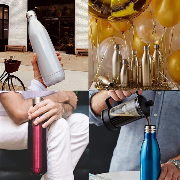 17oz Bright Stainless Steel Vacuum Flask