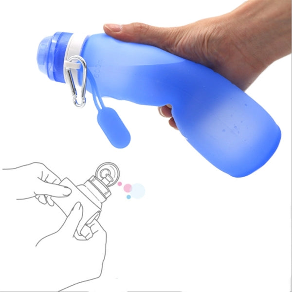 20oz Foldable Silicone Water Bottle