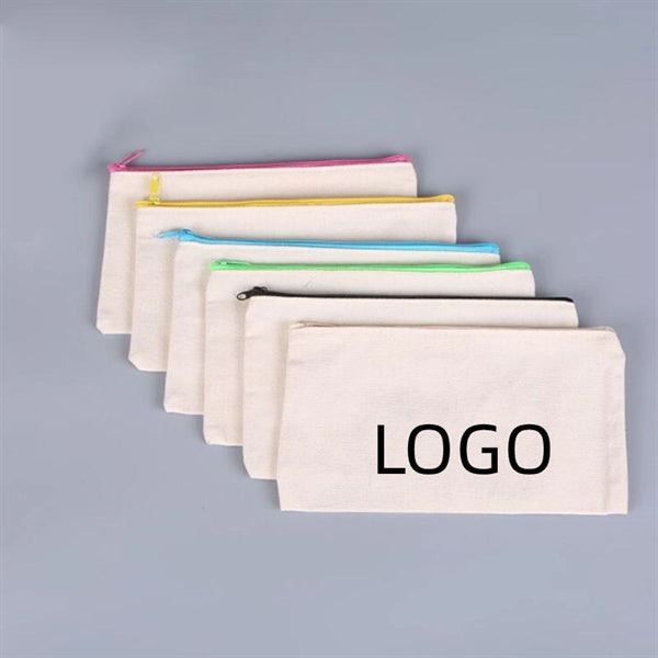 Canvas Pencil Case Makeup Bag