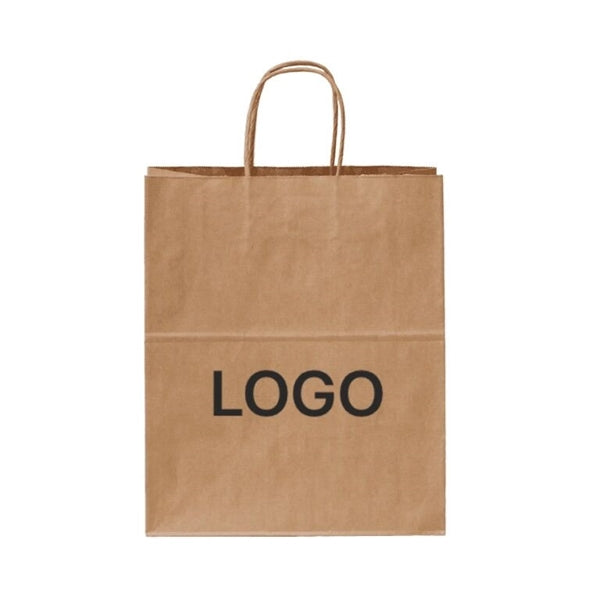 Eco-friendly Kraft Paper Shopping Grocery Bag
