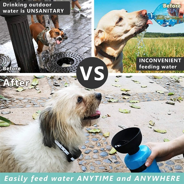 18oz Pet Travel Water Bottle and Bowl