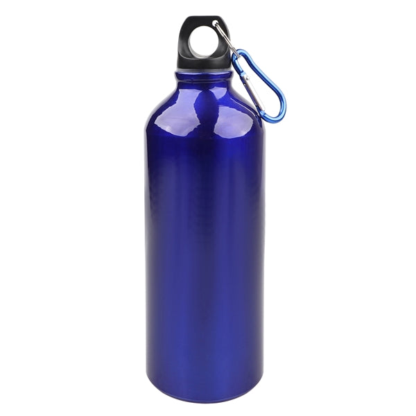 25 Oz Aluminum Water Bottle Flask With Carabiner