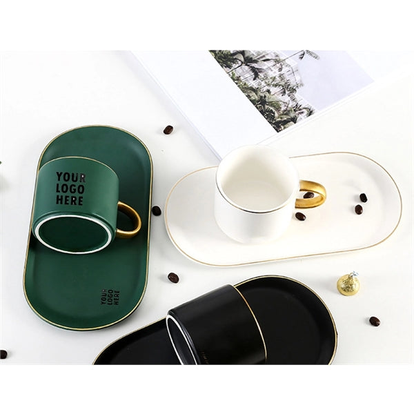 8oz Mug and Saucer Set