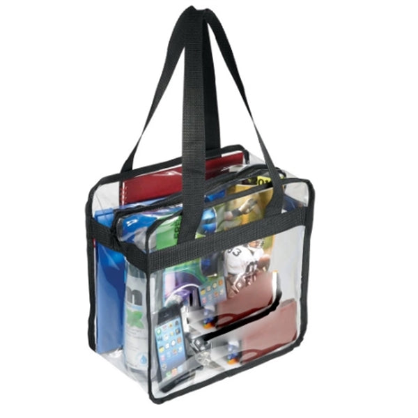 Clear Zippered Safety Tote Bag