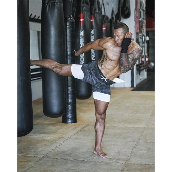 Men's Outdoor Fitness Double-Layer Sports Pants