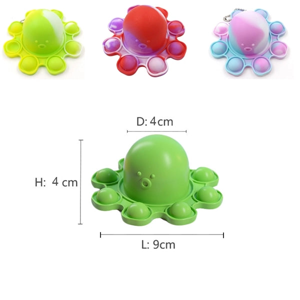Double flip octopus pop fidget sensory toy