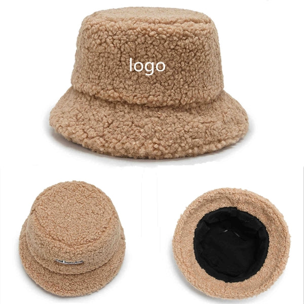 Lady Warm Lambswool Bucket Hat