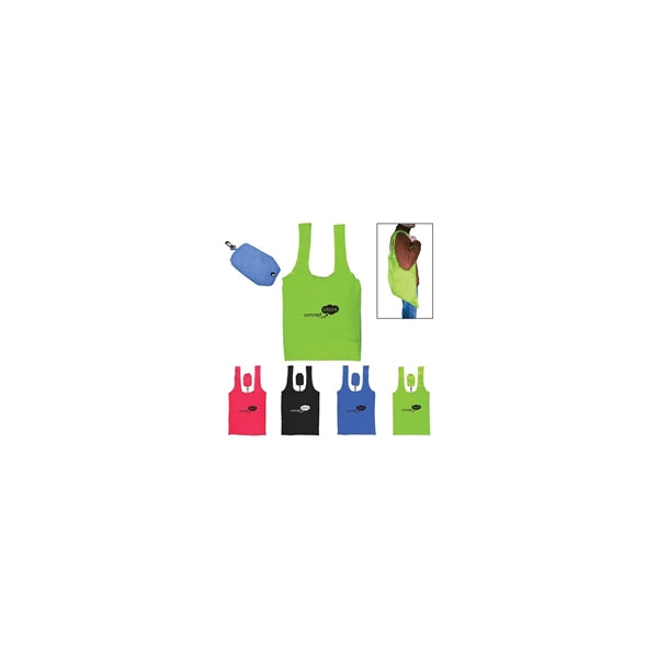 Shirt Style Foldable Grocery Tote Bag