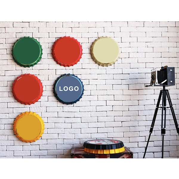Beer bottle cap tin metal sign for wall decoration