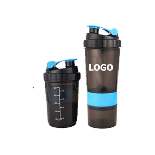 Portable Sport Plastic Shaker Water Bottle