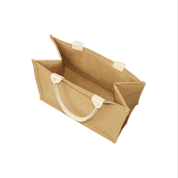 Linen Canvas Shopping Tote Bag