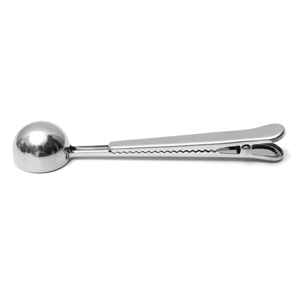 Stainless Steel Coffee Scoop with Bag Clip