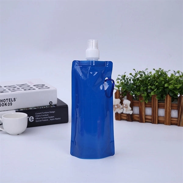 Gym Folding Water Bottle w/ Carabiner