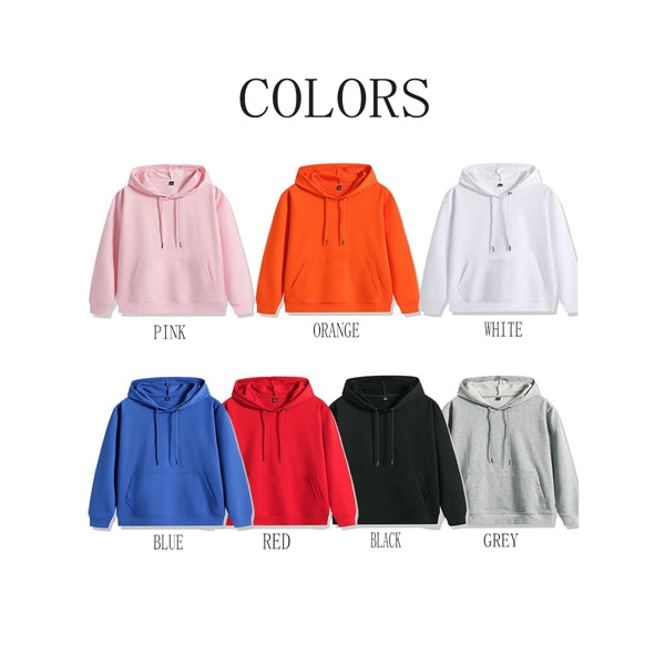 Men and Women Fleece Hooded Sweatshirt