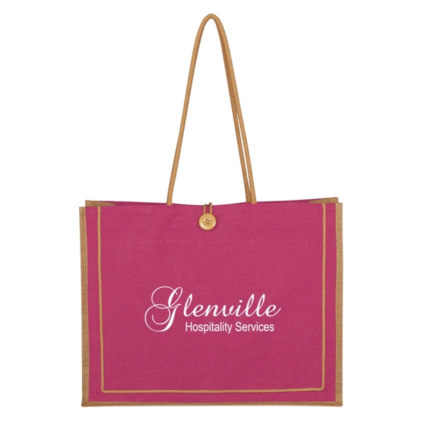 Paradise Jute Tote Bag
