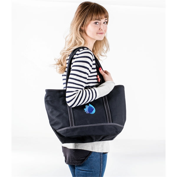 Sailway Solid Zippered Tote Bag