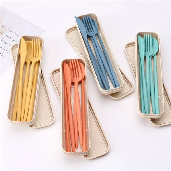 Eco-Friendly Wheat Straw Cutlery Set