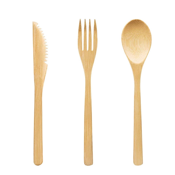 3 in1 Bamboo Cutlery Set