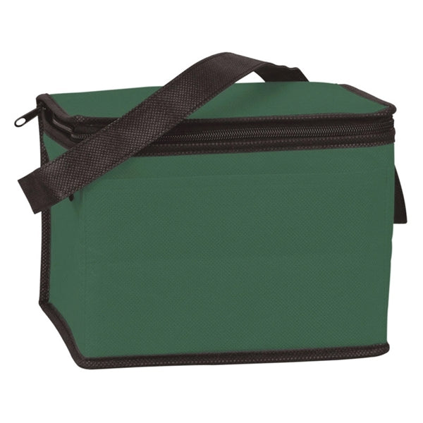 6-Pack Non-Woven Insulated Cooler Bag w/ Front Pocket