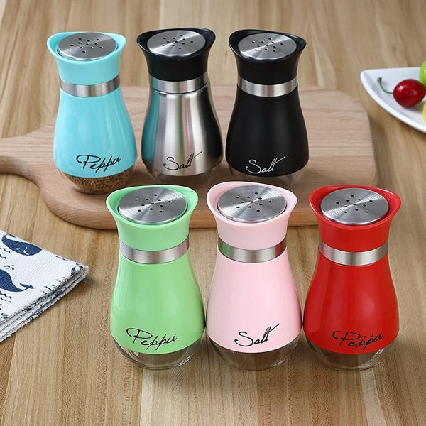 Salt and Pepper Shaker Stainless Steel Bottle Seasoning Cans