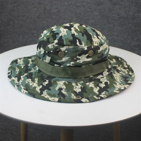 Camouflage Packable Bucket Safari Hat