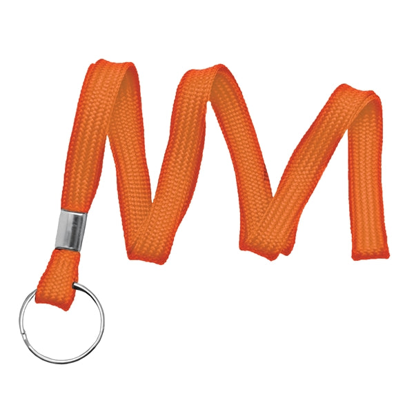 3/8" Blank Non-Breakaway Polyester Lanyard with Split Ring