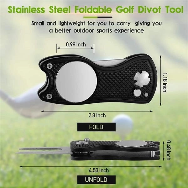Stainless Steel Foldable Golf Divot Tool