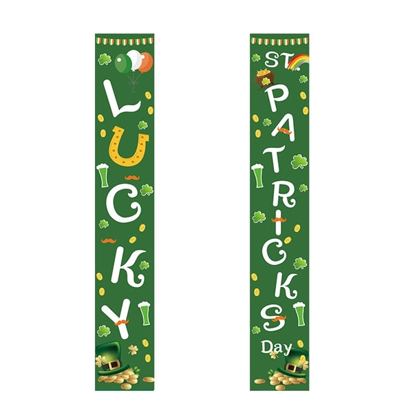 Happy St Patricks Day and Lucky Banner Decor for Home