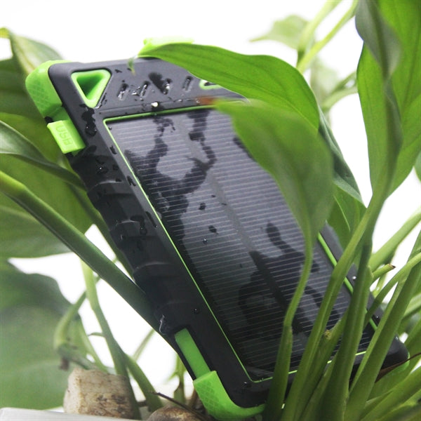 Advertised Solar power bank 8,000mAh