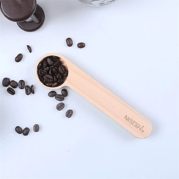 Bamboo Coffee Scoop & Clip