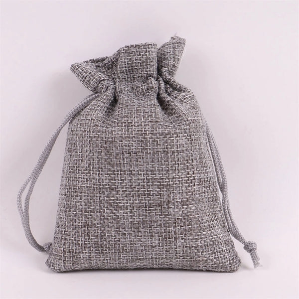 Natural Burlap Drawstring Multi purpose Bags for Gifts.