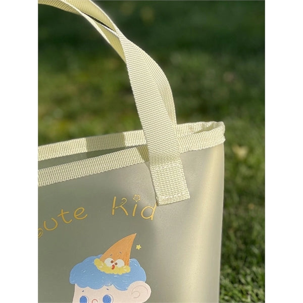 Transparent matte TPU handbag cartoon
